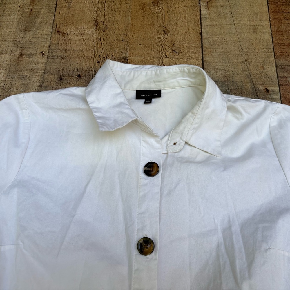 Who What Wear White Cotton Dress - Picture 4 of 6